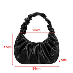 Summer Cloud Armpit Bag Pleated Handlebags PU