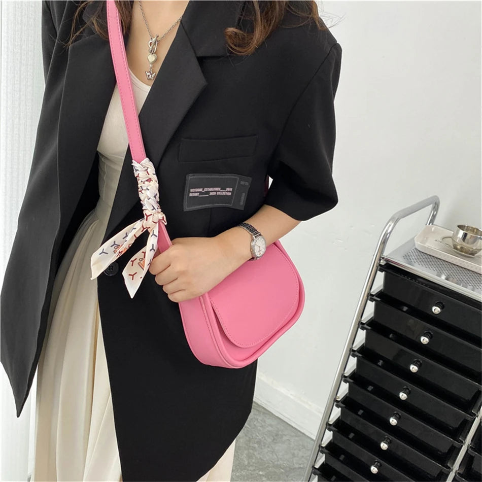 Summer Women's Sling Crossbody Bag Small PU Leather Shoulder Bag