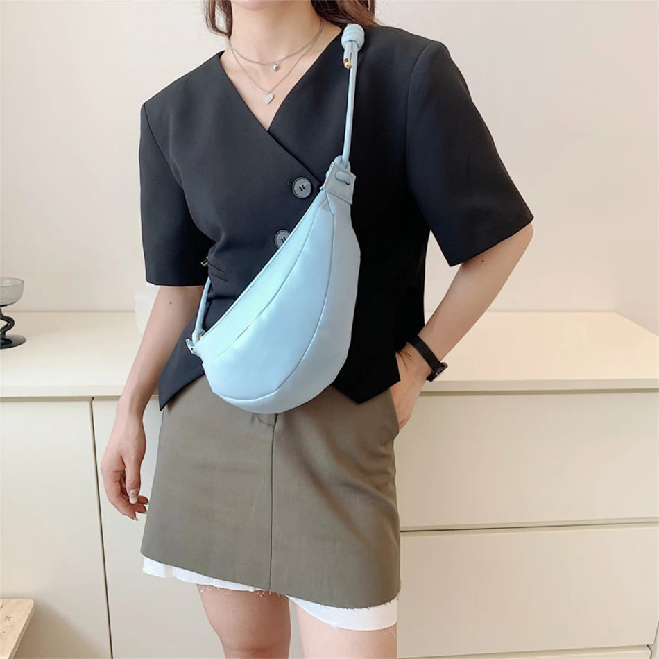 Summer Women's Saddle Bag Soft Leather Lady Hobos Purses Handbags