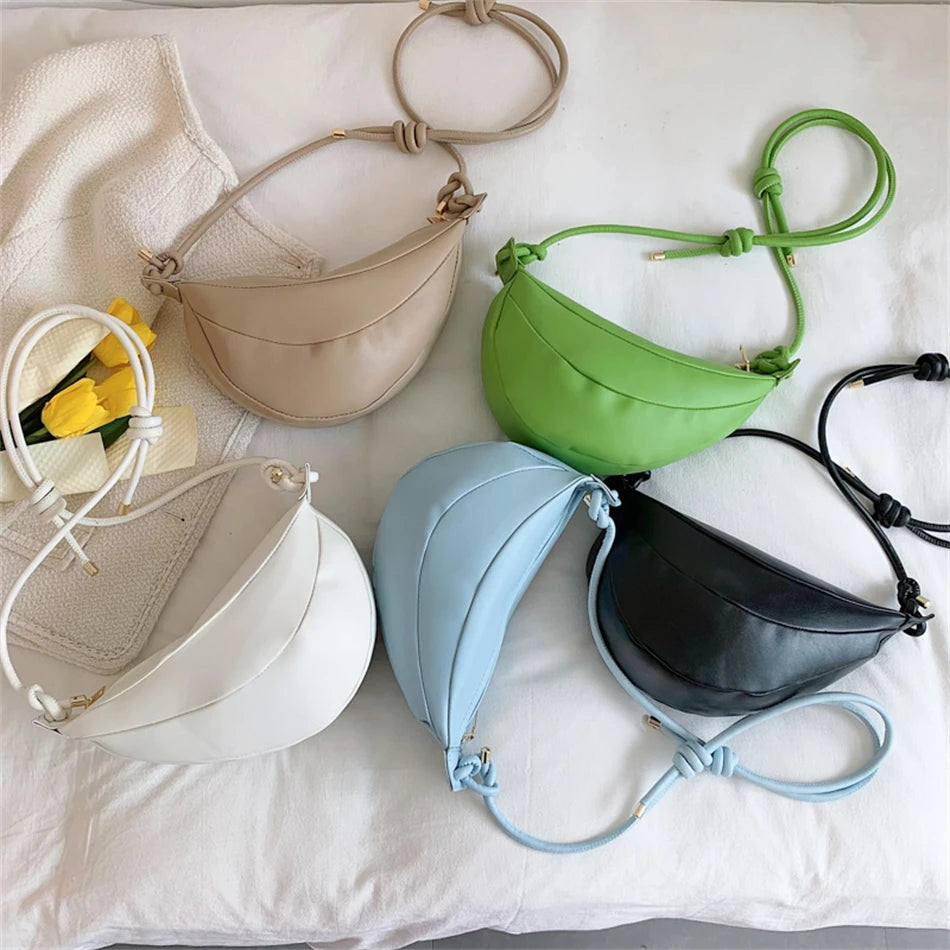 Summer Women's Saddle Bag Soft Leather Lady Hobos Purses Handbags
