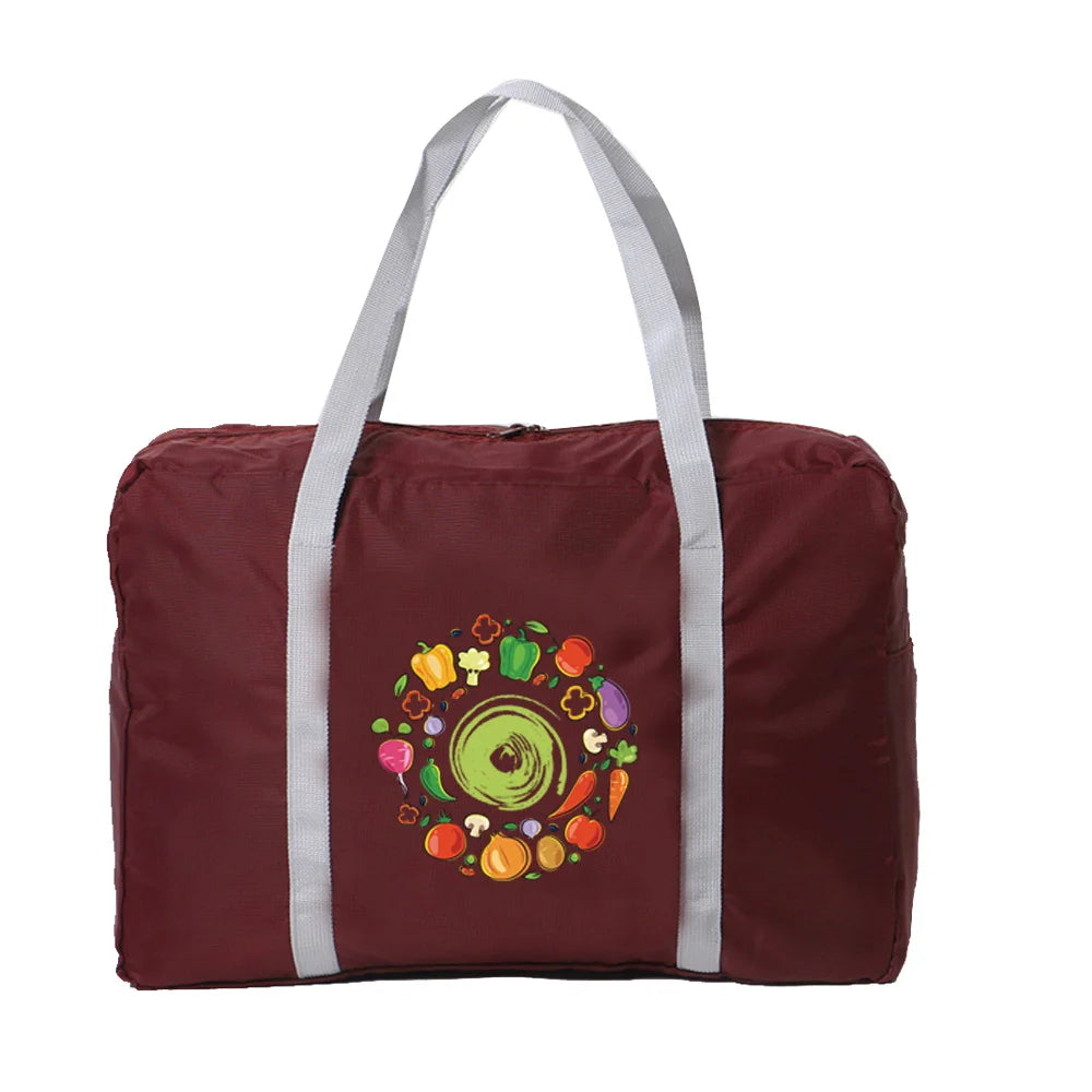 Summer Women's Single Shoulder Luggage Bag Foldable Travel Bag