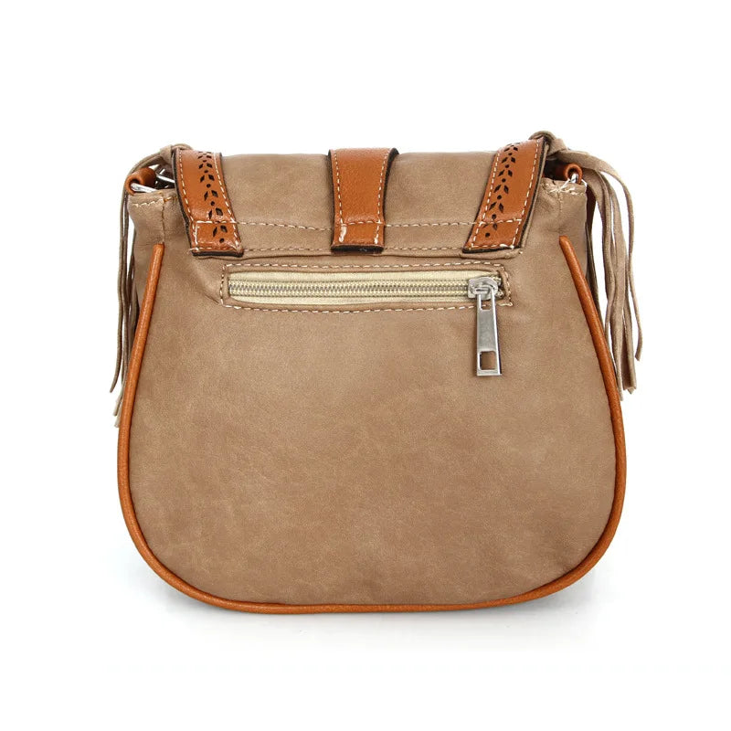 Tassel Messenger Bag European American Retro Shoulder Bag