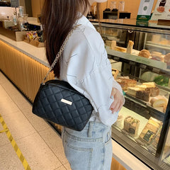 Small Messenger Bag Lingge Embroidery Crossbody Bag