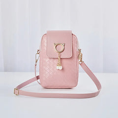 Women's Mini Shoulder Messenger Bag with Key Case