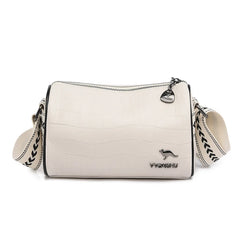 Stone Pattern Cow Leather Shoulder Bag for Women