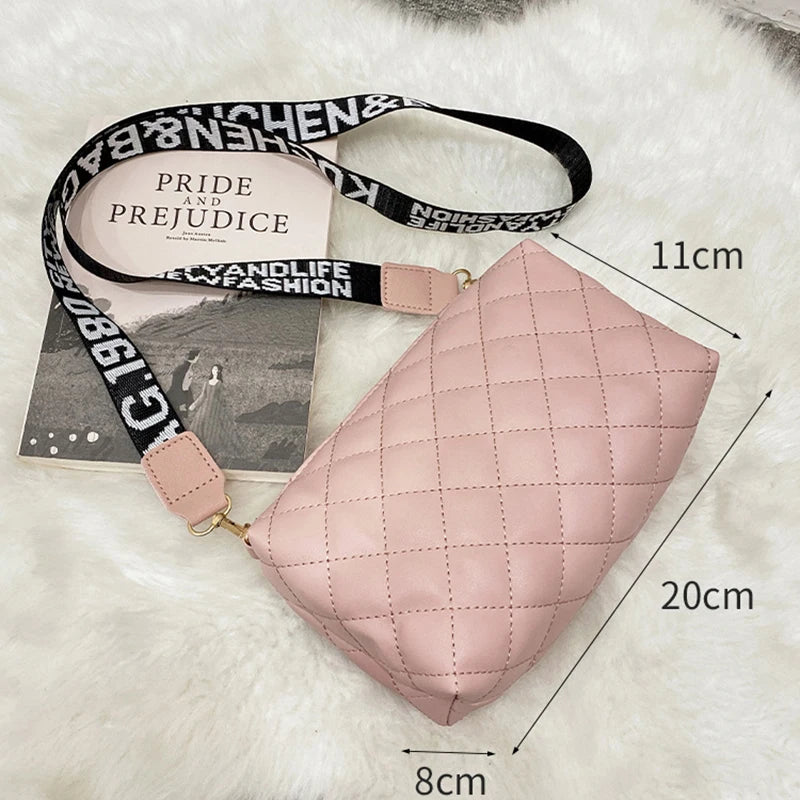 Embroidered Camera Messenger Bag for Women