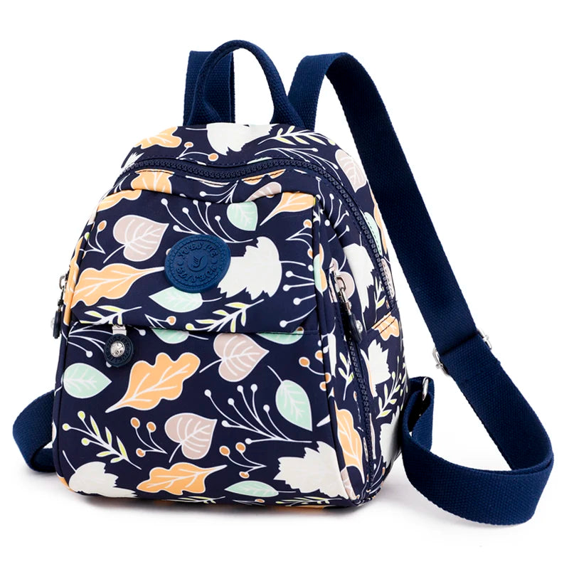 Vintage Print Women's Backpack Mini Shoulder Bag