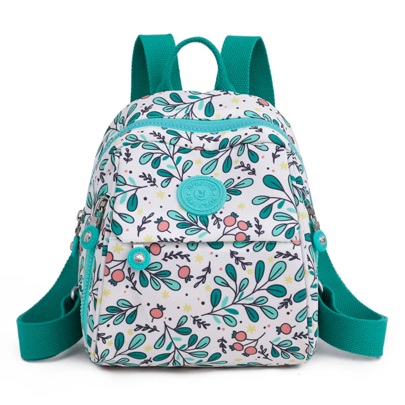 Vintage Print Women's Backpack Mini Shoulder Bag