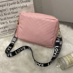Embroidered Tassel Messenger Bag for Women Leisure Crossbody Shoulder Bag