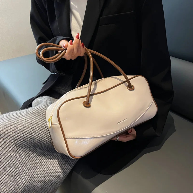 Versatile PU Leather Shoulder Bag for Women with High Capacity