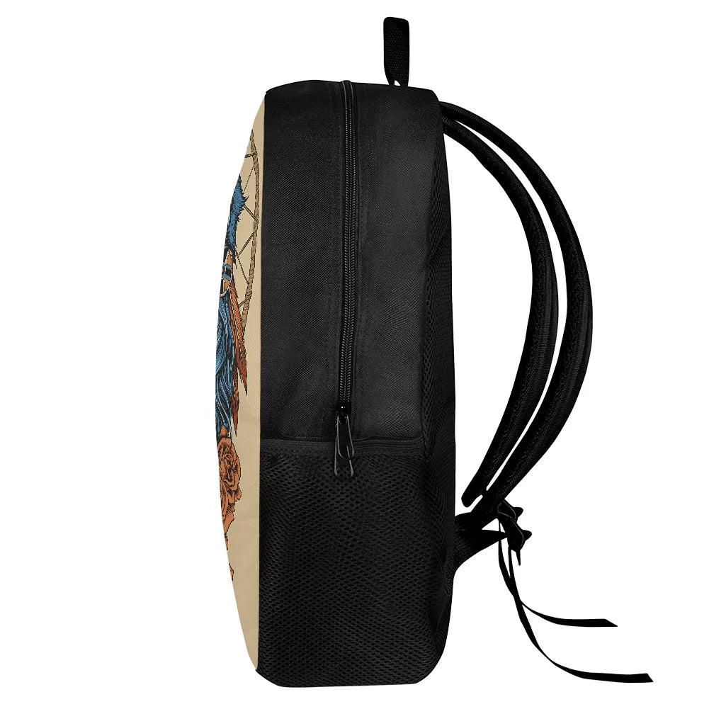 Skull Wolf Totem Boys School Bags Cool Mochilas Escolares
