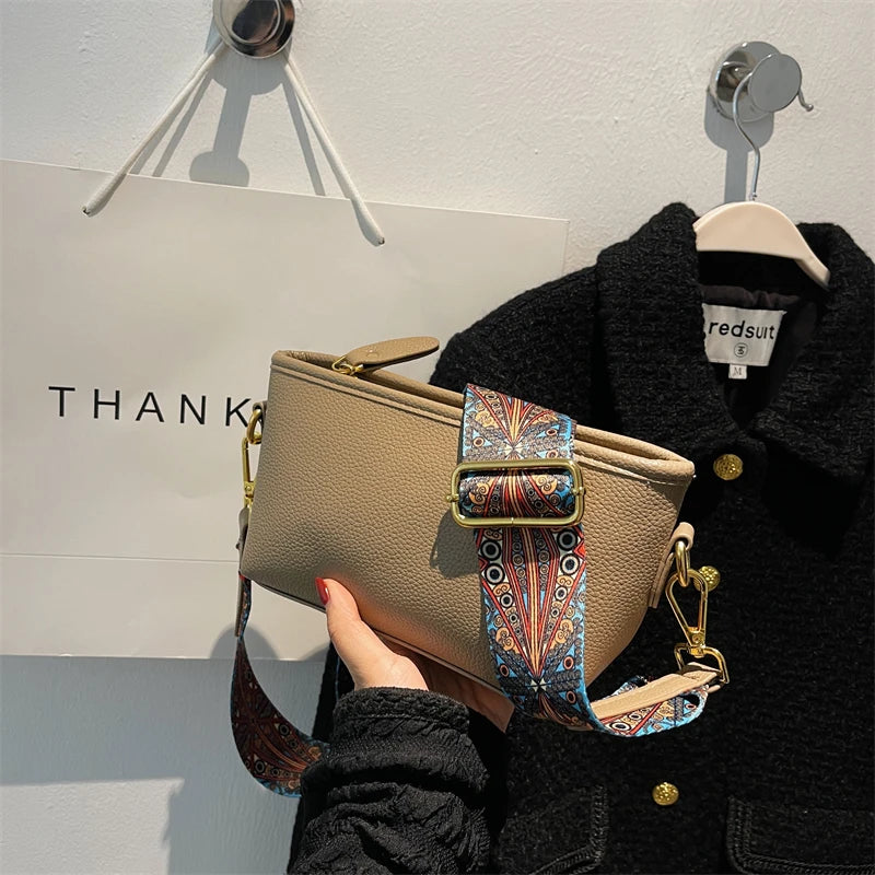 Texture Shoulder Womens Hand Bags Small Size