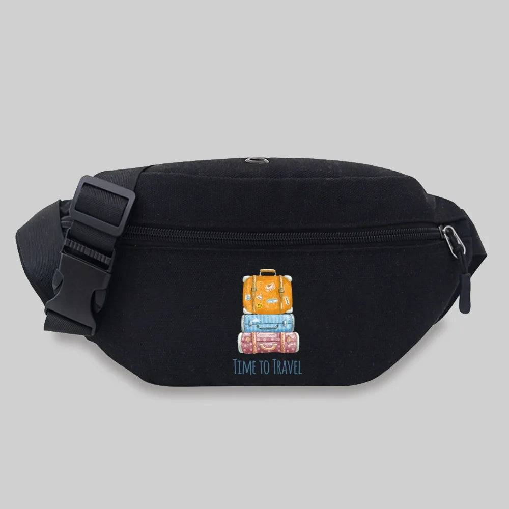 Travel Waist Bag Chest Bag Unisex Student Printing Lightweight