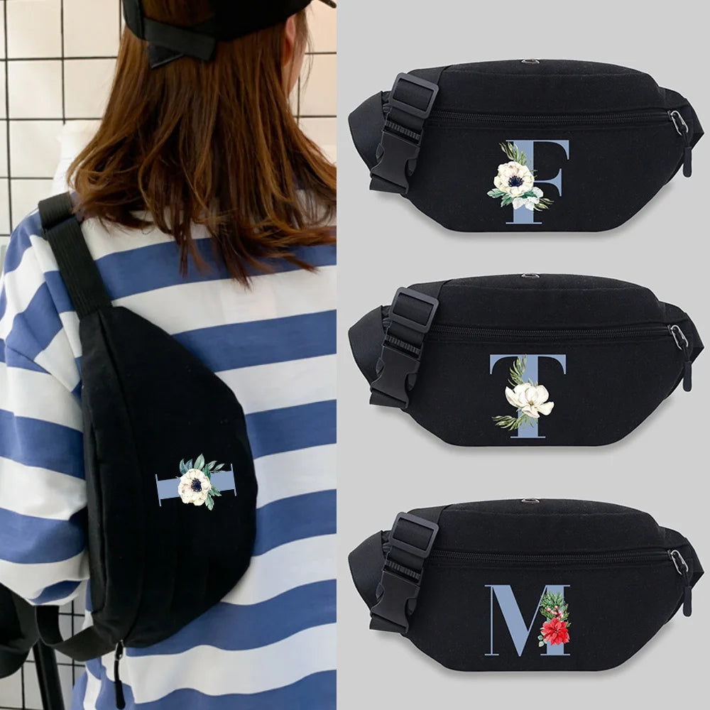 Travel Waist Chest Bag Unisex Student Printing Lightweight Bum Bag