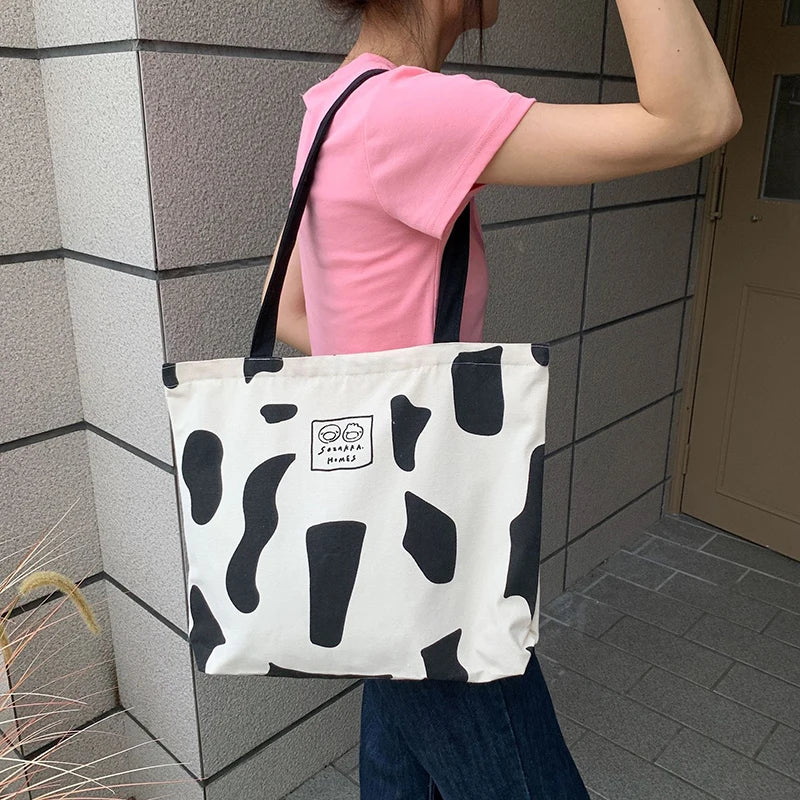Women Canvas Shopping Bag Large Eco Handbag Tote