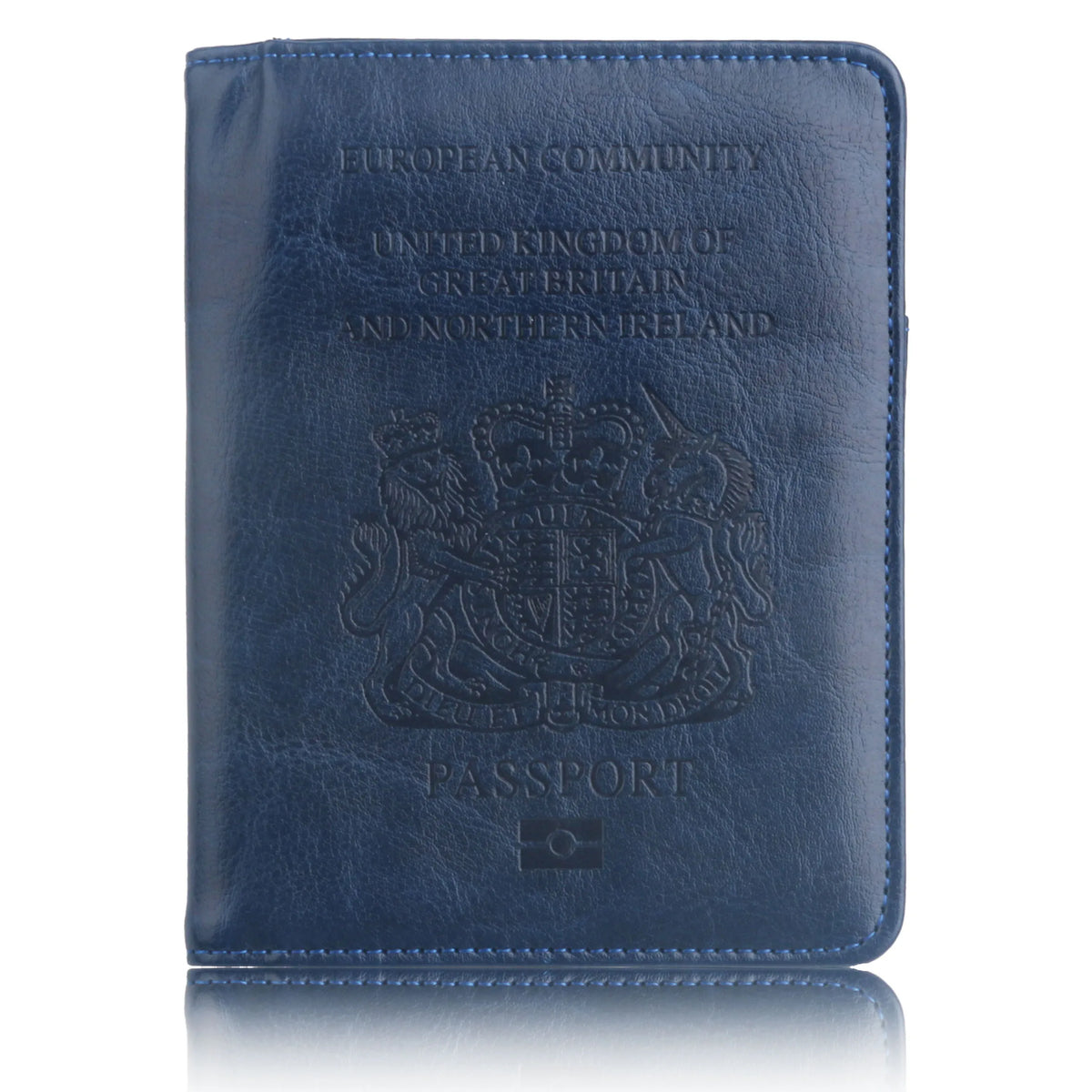 RFID Blocking PU Leather Passport Holder Travel Wallet