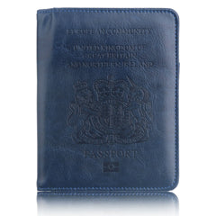RFID Blocking PU Leather Passport Holder Travel Wallet