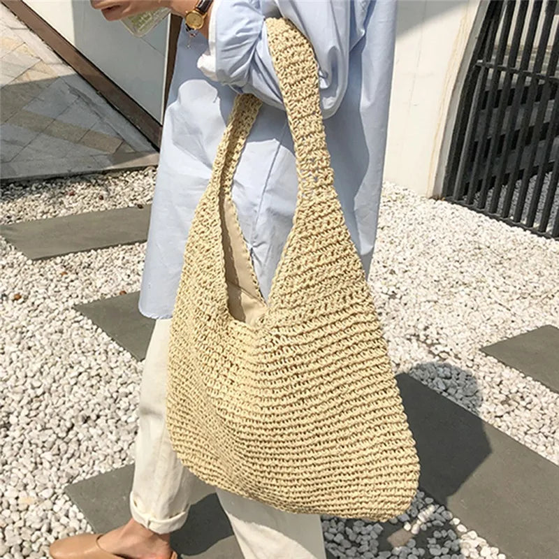 Vintage Bohemian Travel Bag Big Capacity Solid Shopper Beach