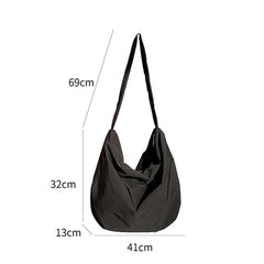 Vintage Women's Shoulder Bag Waterproof Nylon Handbag Casual Large Capacity
