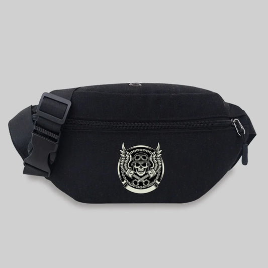 Skull Pattern Waist Bag Unisex Bum Bags Lightweight Sports Chest Bag