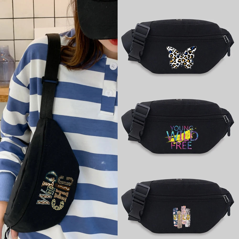 Flamingo Pattern Waist Bag Unisex Bum Bag Lightweight Leisure Sports Chest Bag