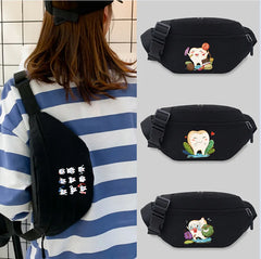 Teeth Pattern Waist Bag Unisex Bum Bag Student