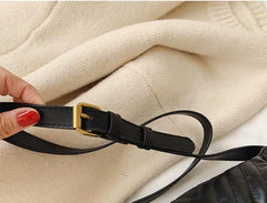 Women PU Fanny Pack Zipper Chest Bag Girls Travel Belt Bag