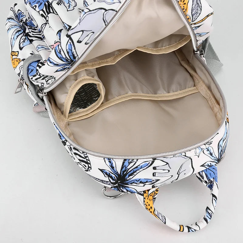 Waterproof Nylon Diaper Bag Mommy Backpack for Mom and Baby