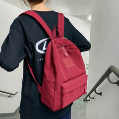 Waterproof Nylon Backpack High School Student School Bag Women Backpacks