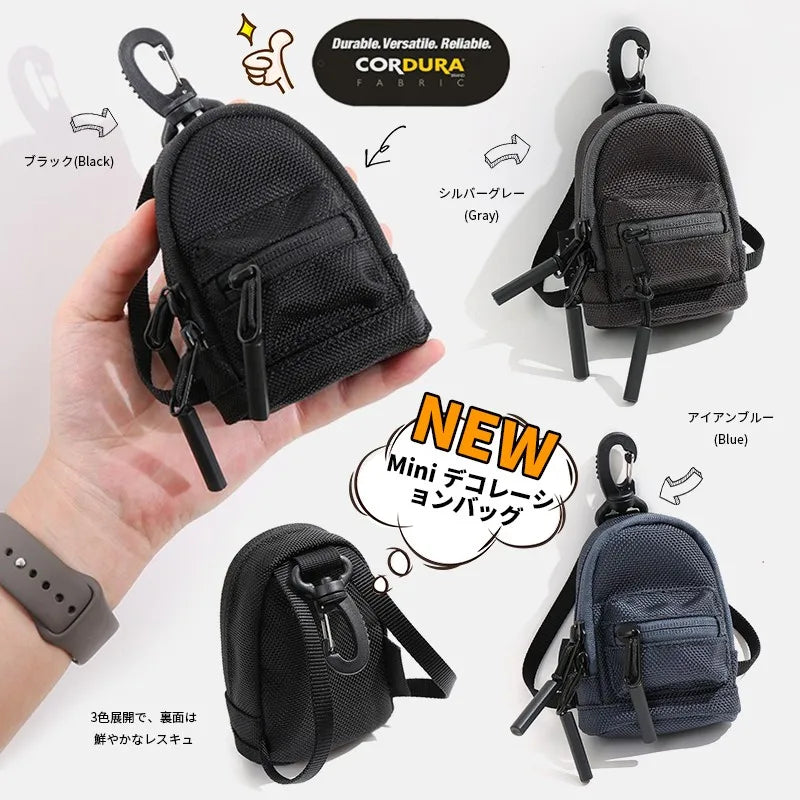 Waterproof Oxford Women Mini Backpack Headphones Key Bag Pendant School Bag