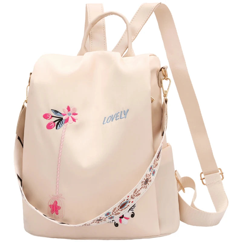 Waterproof Oxford Women's Backpacks Anti Theft School Bags High Backpack