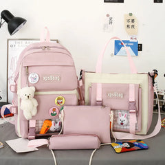Waterproof School Backpacks Girls Princess Set Mochila Escolar Kids