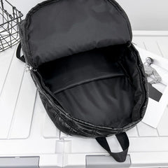 Winter Down Women's Backpack Ultra Light Space Bag Quilted Plaid Female S