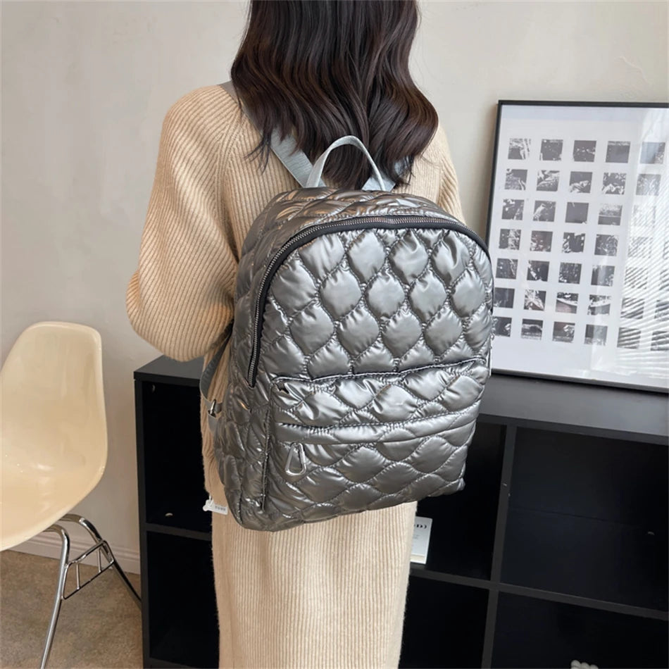 Winter Large Capacity Women's Padded Space Backpack