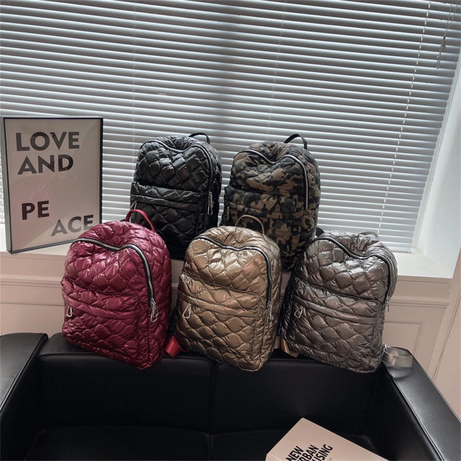 Winter Large Capacity Women's Padded Space Backpack