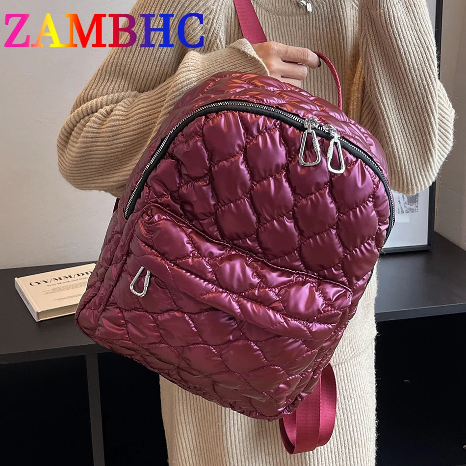 Winter Large Capacity Women's Padded Space Backpack