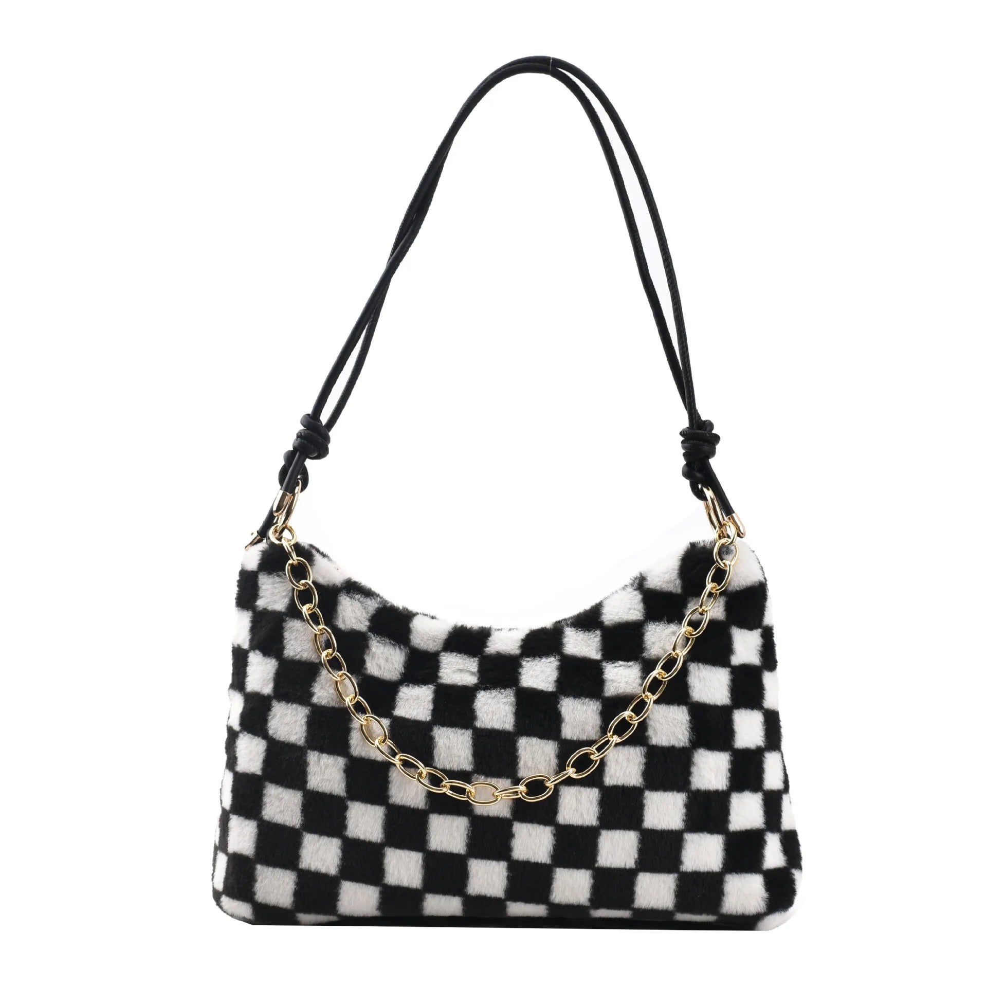 Winter Plush Crossbody Bag for Women Single Shoulder Handbag