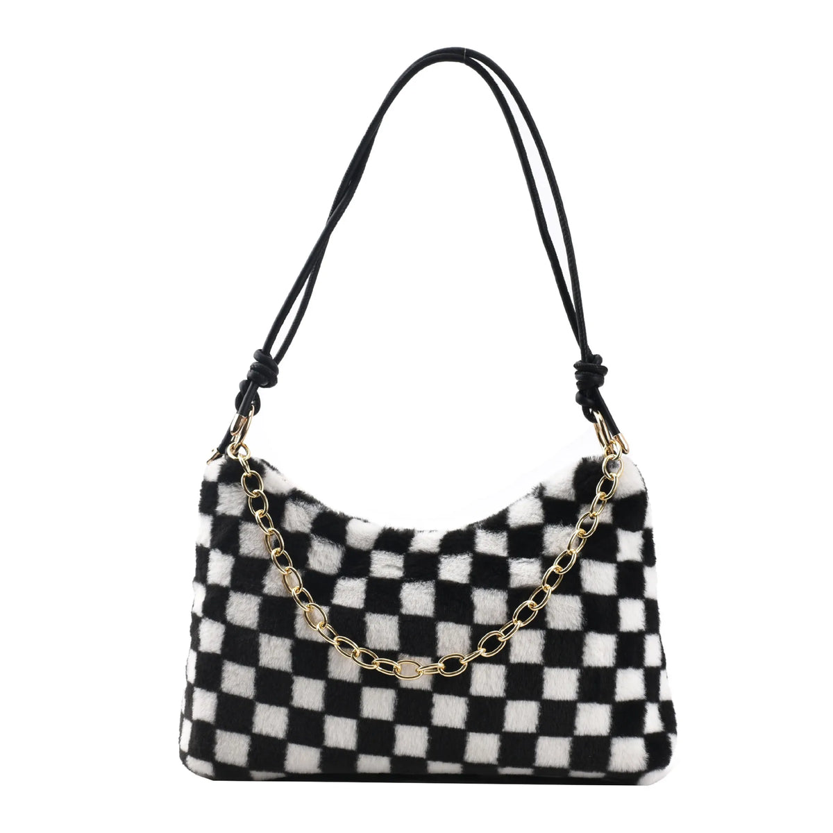 Winter Plush Crossbody Bag for Women Single Shoulder Handbag