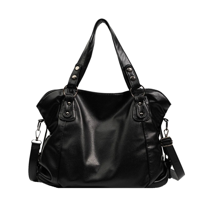 Vintage Winter Shoulder Bag Large PU Leather