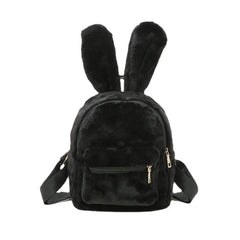 Winter Plush Backpack for Girls Pink