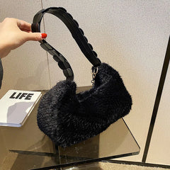 Winter Women's Shoulder Bag Messenger Petal Strap Boston Armpit Bag