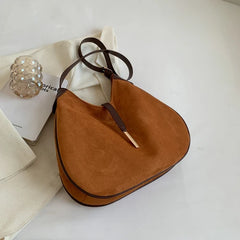 Winter Women Vintage Suede Shoulder Crossbody Bag Tote Shopping Bolso