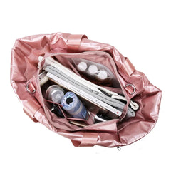 Winter Large Capacity Shoulder Bag for Women Waterproof Nylon Bags
