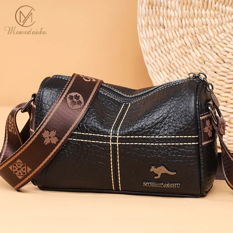 Women's Cowhide Leather Shoulder Bag