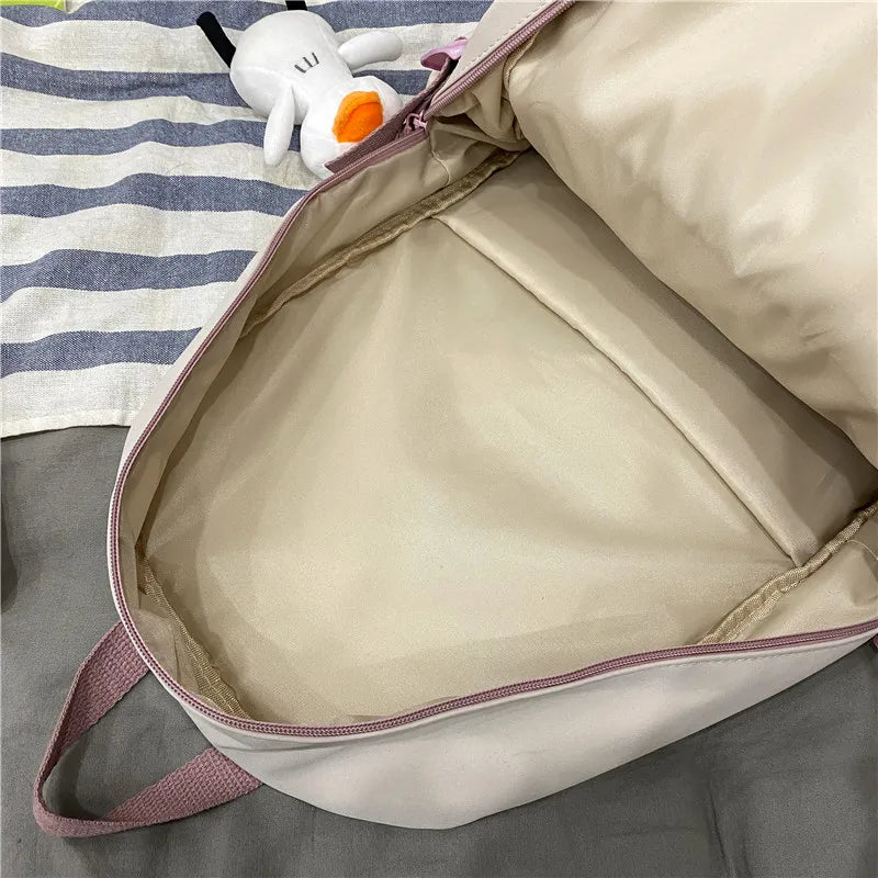 Women Backpack Nylon Waterproof School Travel Bags Laptop Rucksack