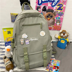 Women Backpack Nylon Waterproof School Travel Bags Laptop Rucksack