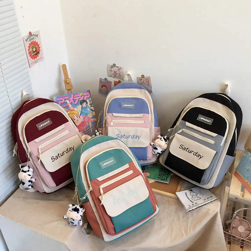 Waterproof College School Backpack for Teenage Travel