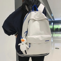Waterproof Nylon Backpack for College Students, Large Capacity Laptop Bag