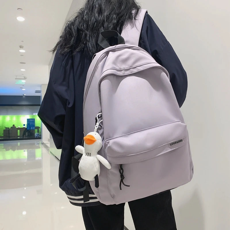 Waterproof Nylon Backpack for College Students, Large Capacity Laptop Bag