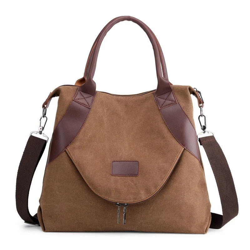 Canvas Crossbody Lady's Handbag Large Capacity Tote Shoulder Bag